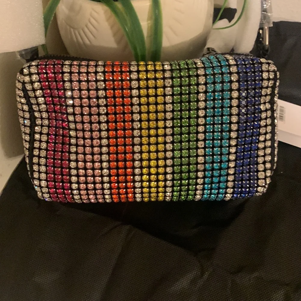 Kurt Geiger London Party Pochette Crystal Shoulder Bag - Picture 12 of 17